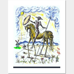 Don Quixote Fantasy Abstract Dali Print Posters and Art